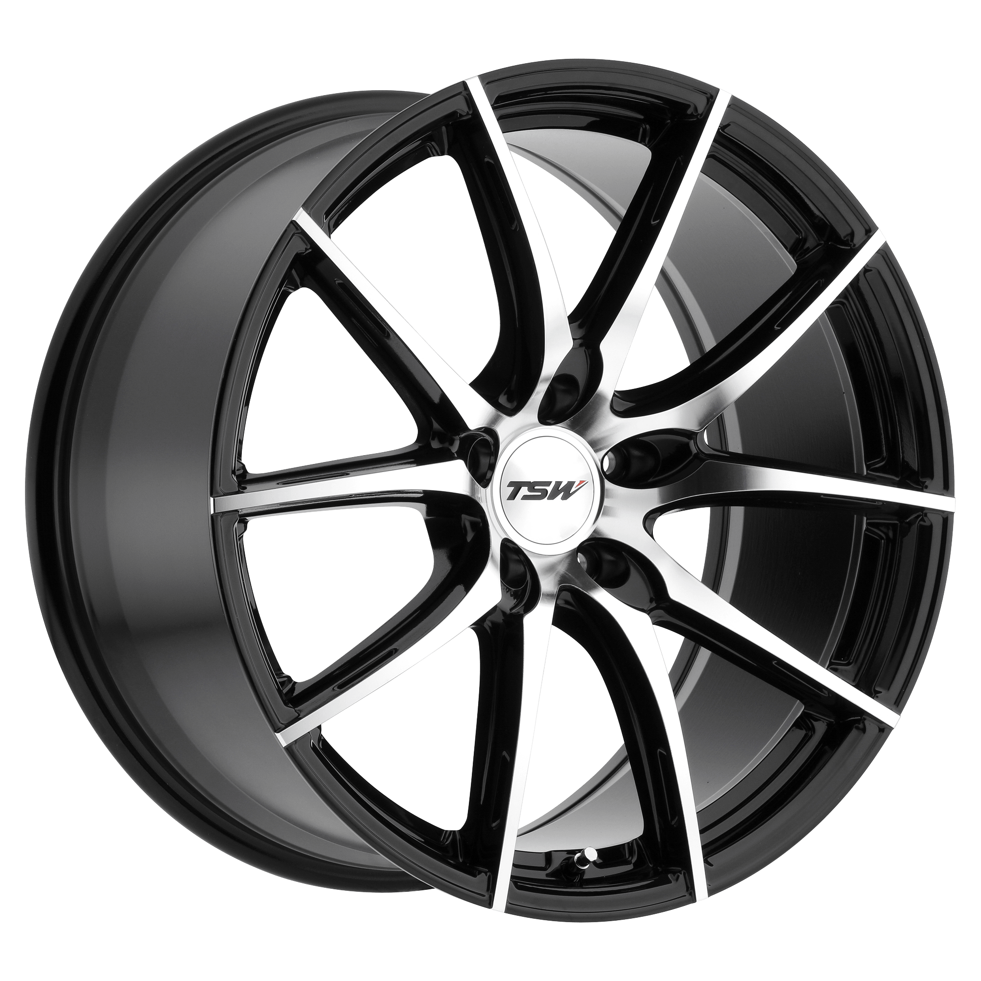 TSW SPRINT Gloss Black W/ Mirror Cut Face Alloy Wheels