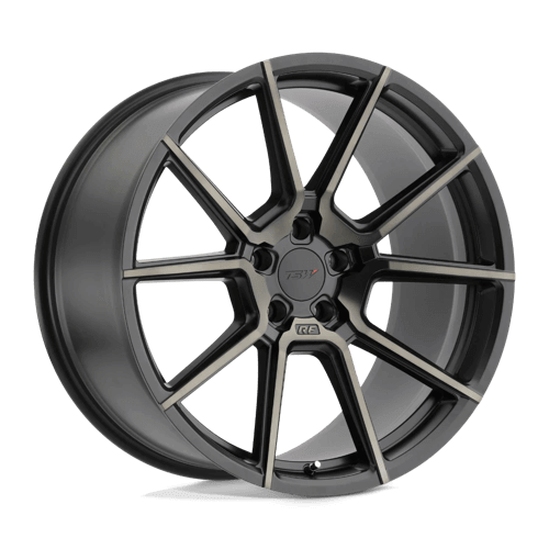 TSW CHRONO - Matte Black W/ Machine Face & Dark Tint alloy wheel