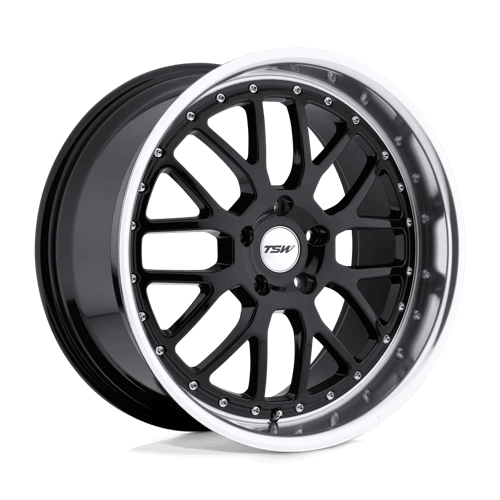 TSW VALENCIA - Gloss Black W/ Mirror Cut Lip alloy wheel