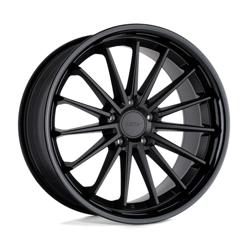 TSW MARINA - Matte Black W/ Gloss Black Lip alloy wheel