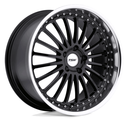 TSW SILVERSTONE - Gloss Black W/ Mirror Cut Lip alloy wheel