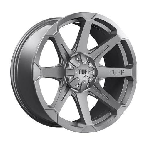 TUFF T05 - Flat Gunmetal alloy wheel