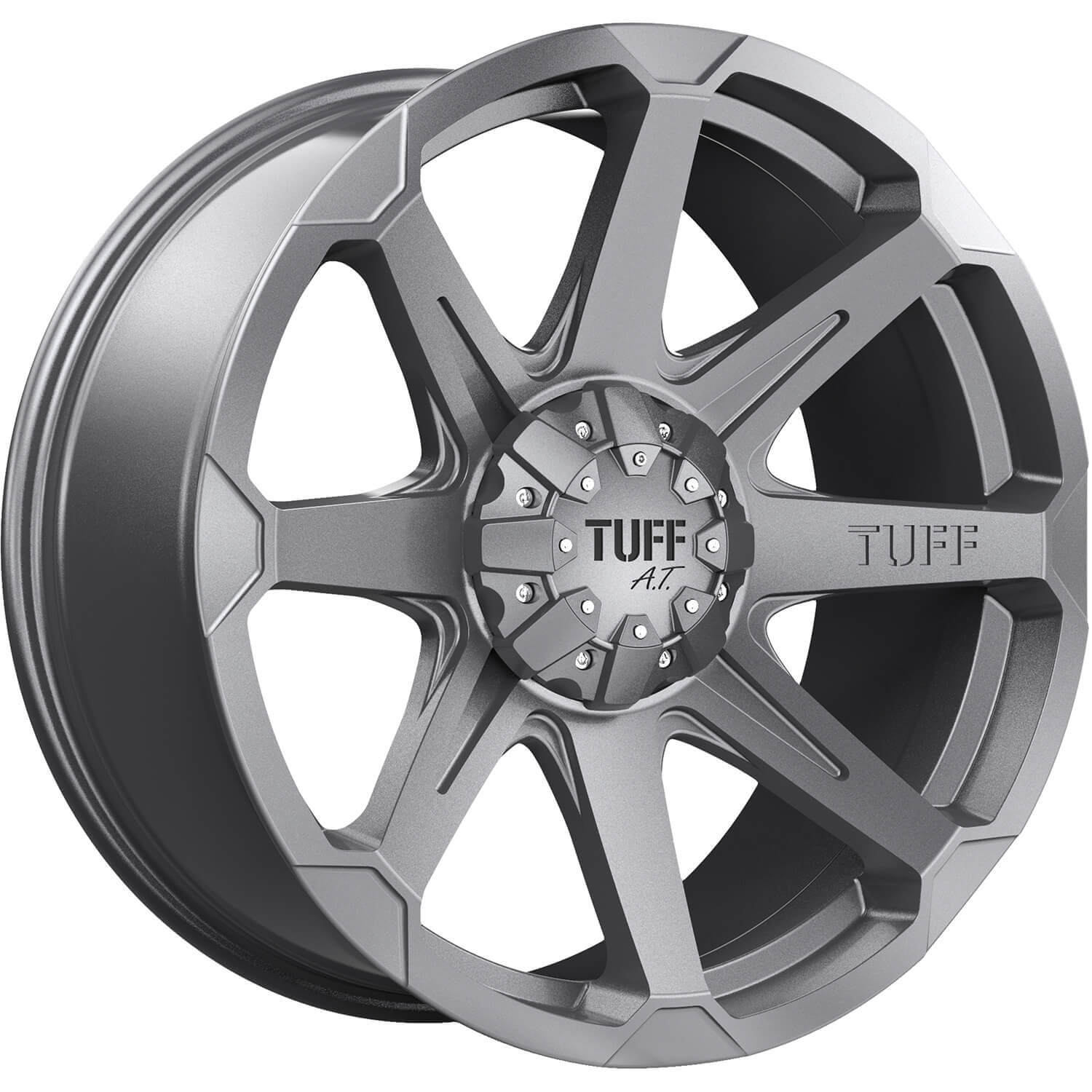TUFF T05 - Flat Gunmetal alloy wheel