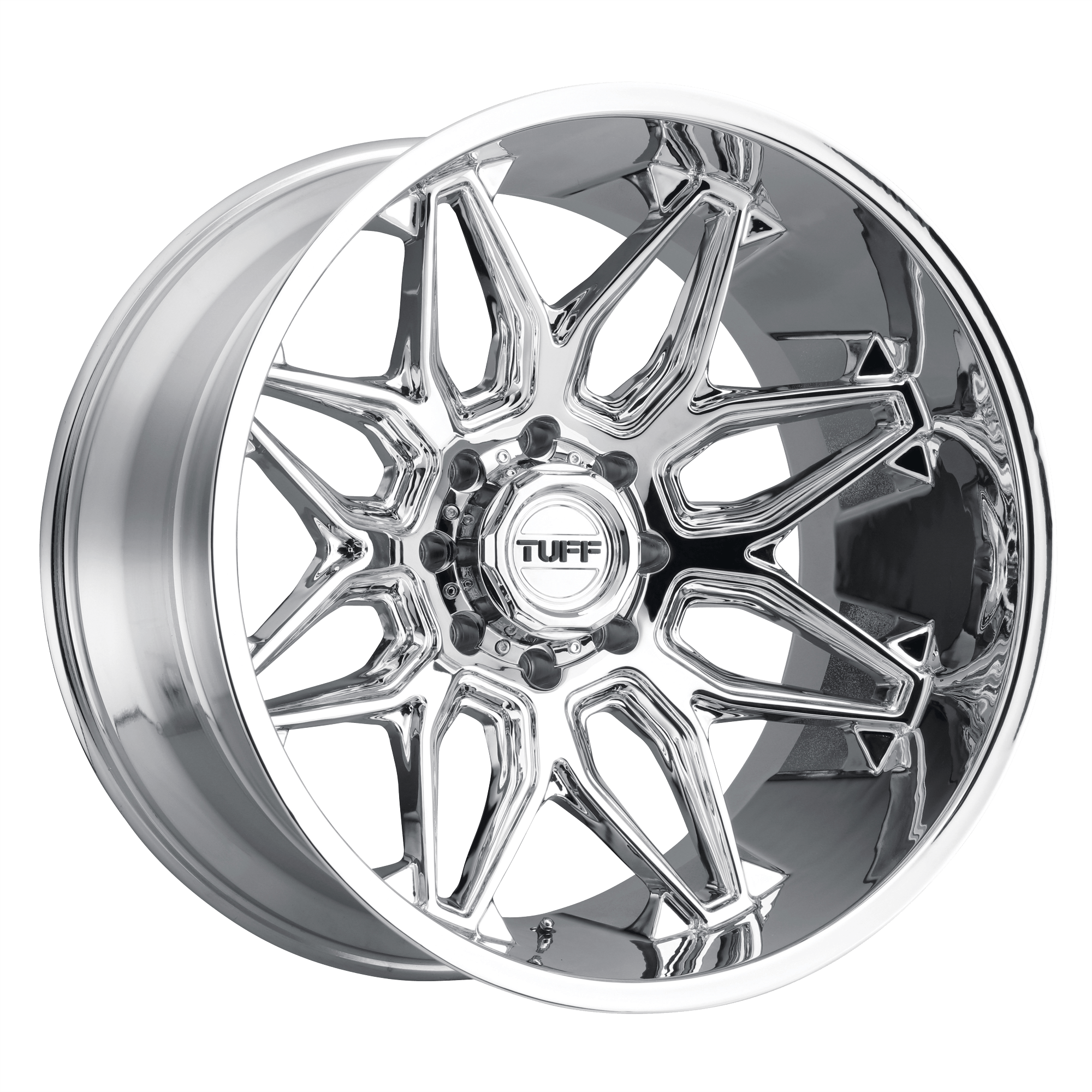 TUFF T3B Chrome Alloy Wheels