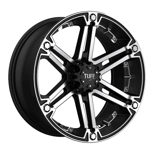 TUFF T01 - Flat Black W/ Machined Face alloy wheel
