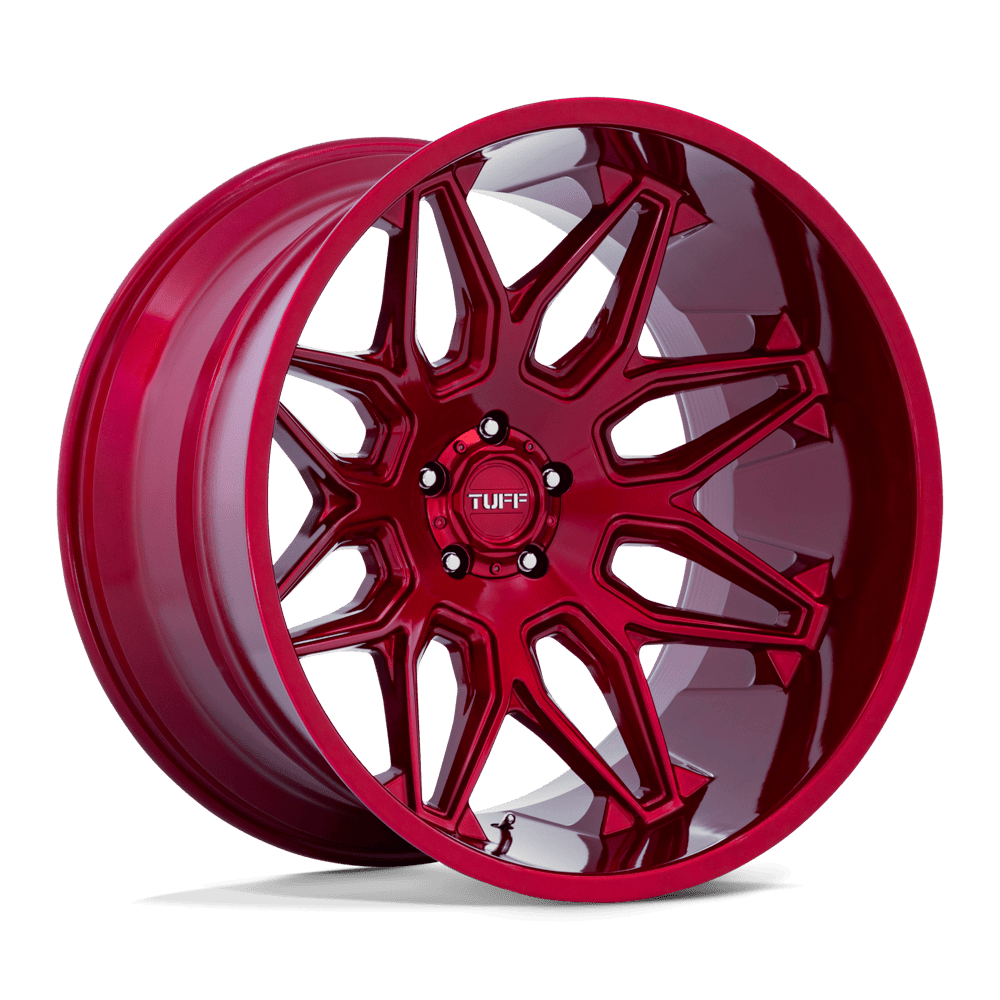 TUFF T3B Candy Red Alloy Wheels
