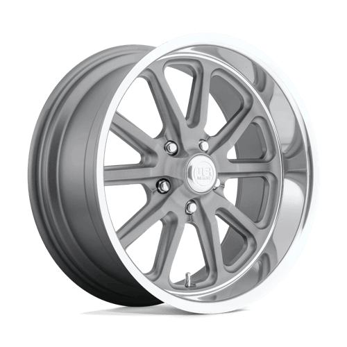 US Mag 1PC U111 RAMBLER - Matte Gun Metal Machined alloy wheel