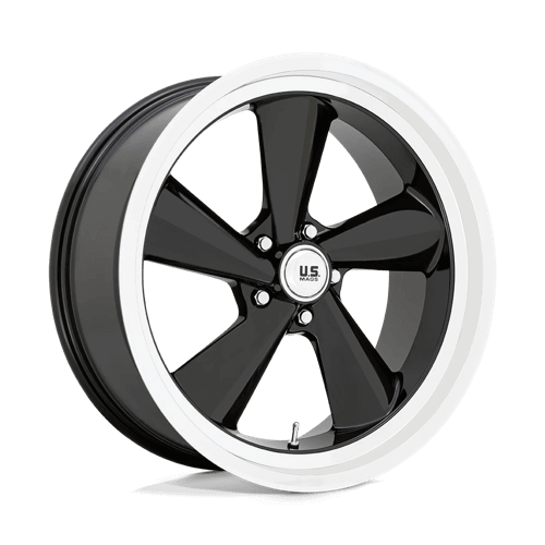 US Mag 1PC U136 TS - Gloss Black W/ Diamond Cut Lip alloy wheel