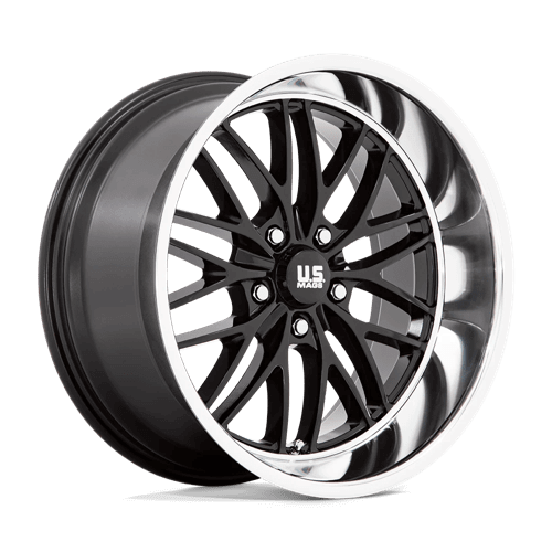 US Mag 1PC U138 SANTA CRUZ - Gloss Black W/ Diamond Cut Lip alloy wheel