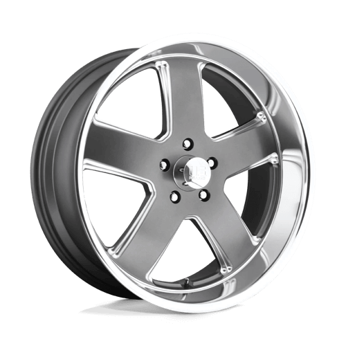 US Mag 1PC U118 HUSTLER - Matte Gun Metal alloy wheel