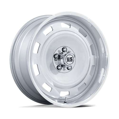US Mag 1PC UC143 SCOTTSDALE - Silver W/ Diamond Cut Lip alloy wheel