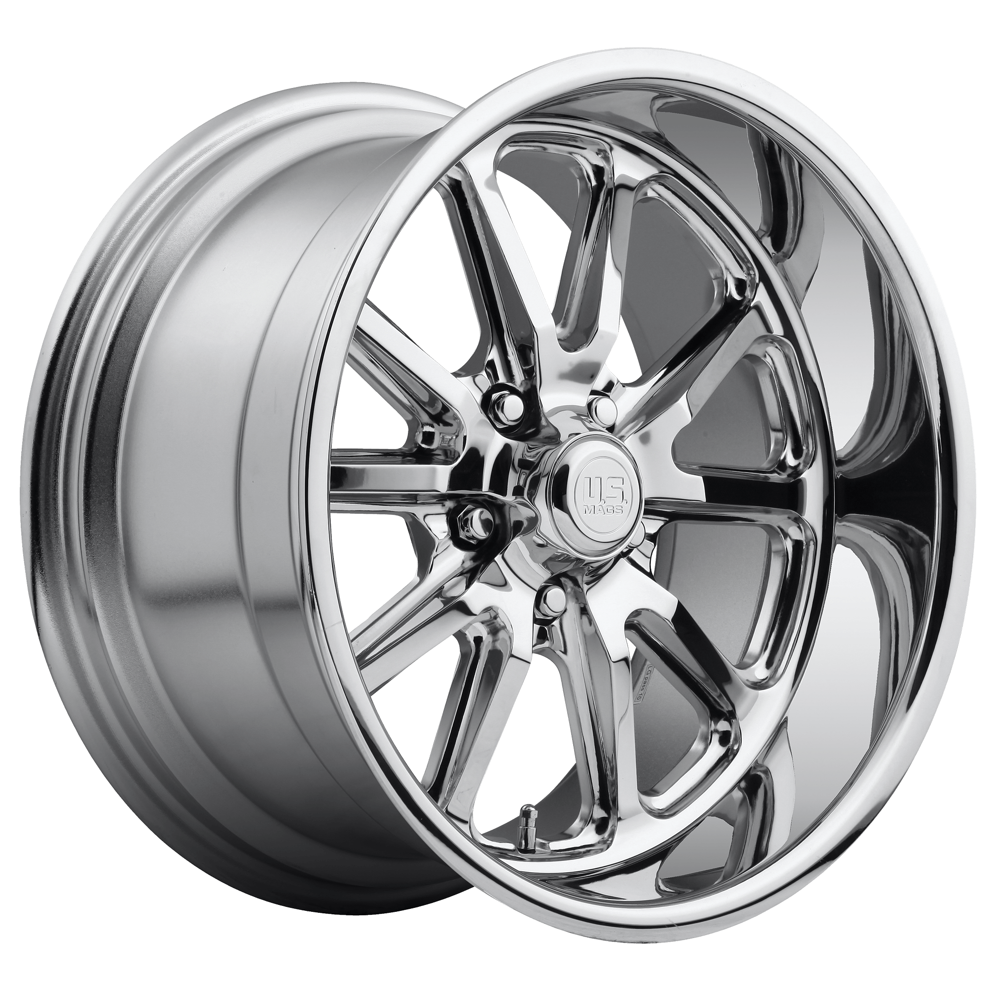 US Mag 1PC U110 RAMBLER Chrome Alloy Wheels