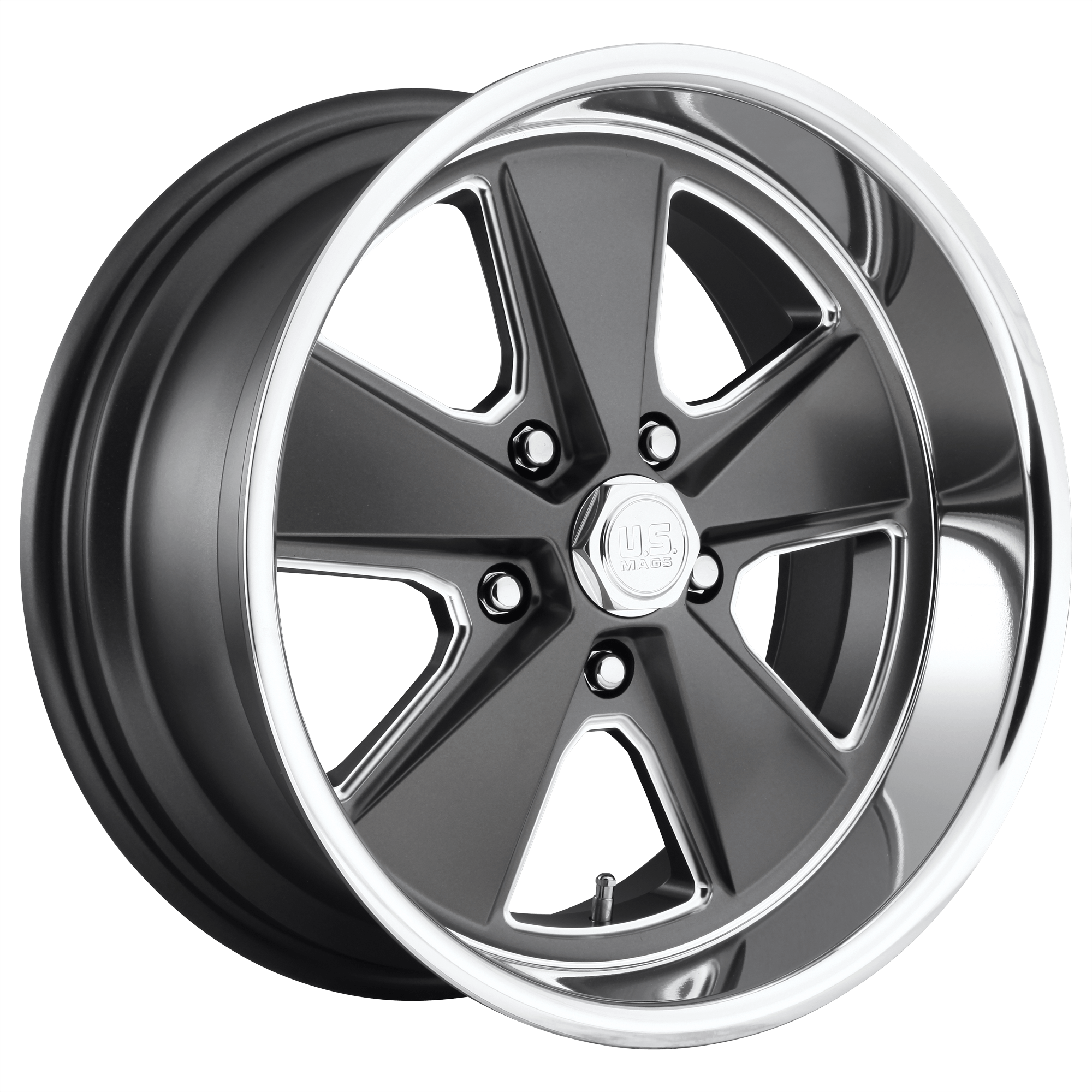 US Mag 1PC U120 ROADSTER Matte Gunmetal Machined Alloy Wheels
