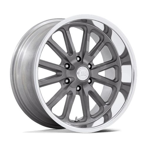 US Mag 1PC UC145 RAMBLER 6 Matte Gunmetal W/ Diamond Cut Lip Alloy Wheels