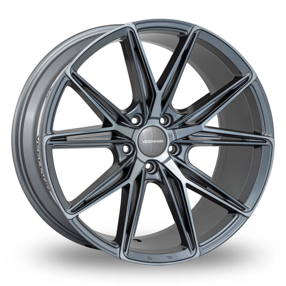 VEEMANN VF-S49 - Graphite Smoke Machined alloy wheel