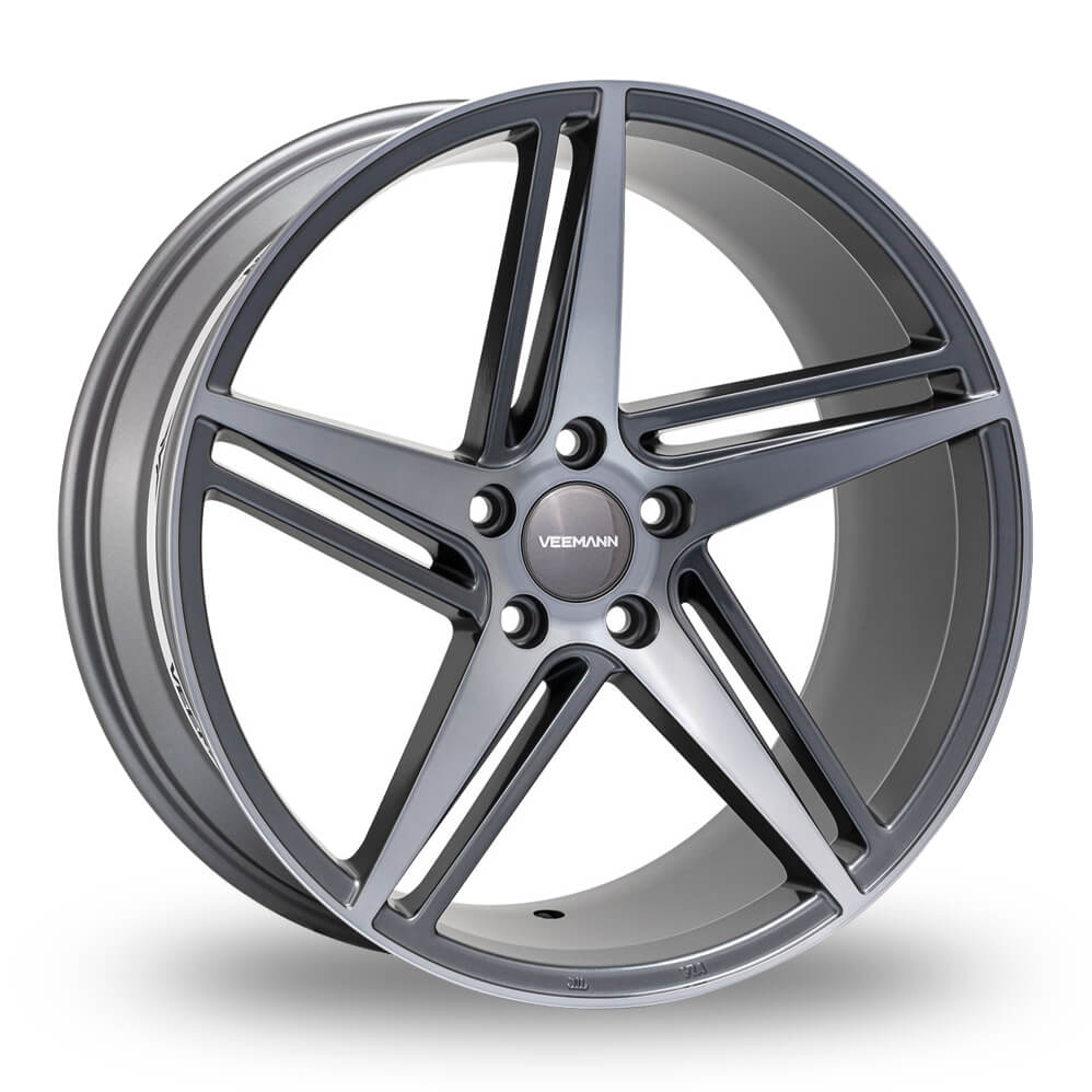 VEEMANN V-FS31 - Graphite Smoke Machined alloy wheel