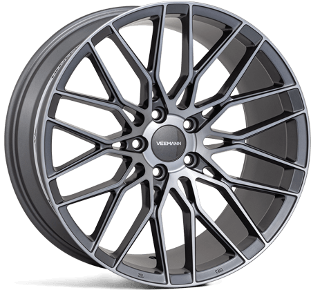 VEEMANN V-FS34 - Gloss Gunmetal Machined alloy wheel