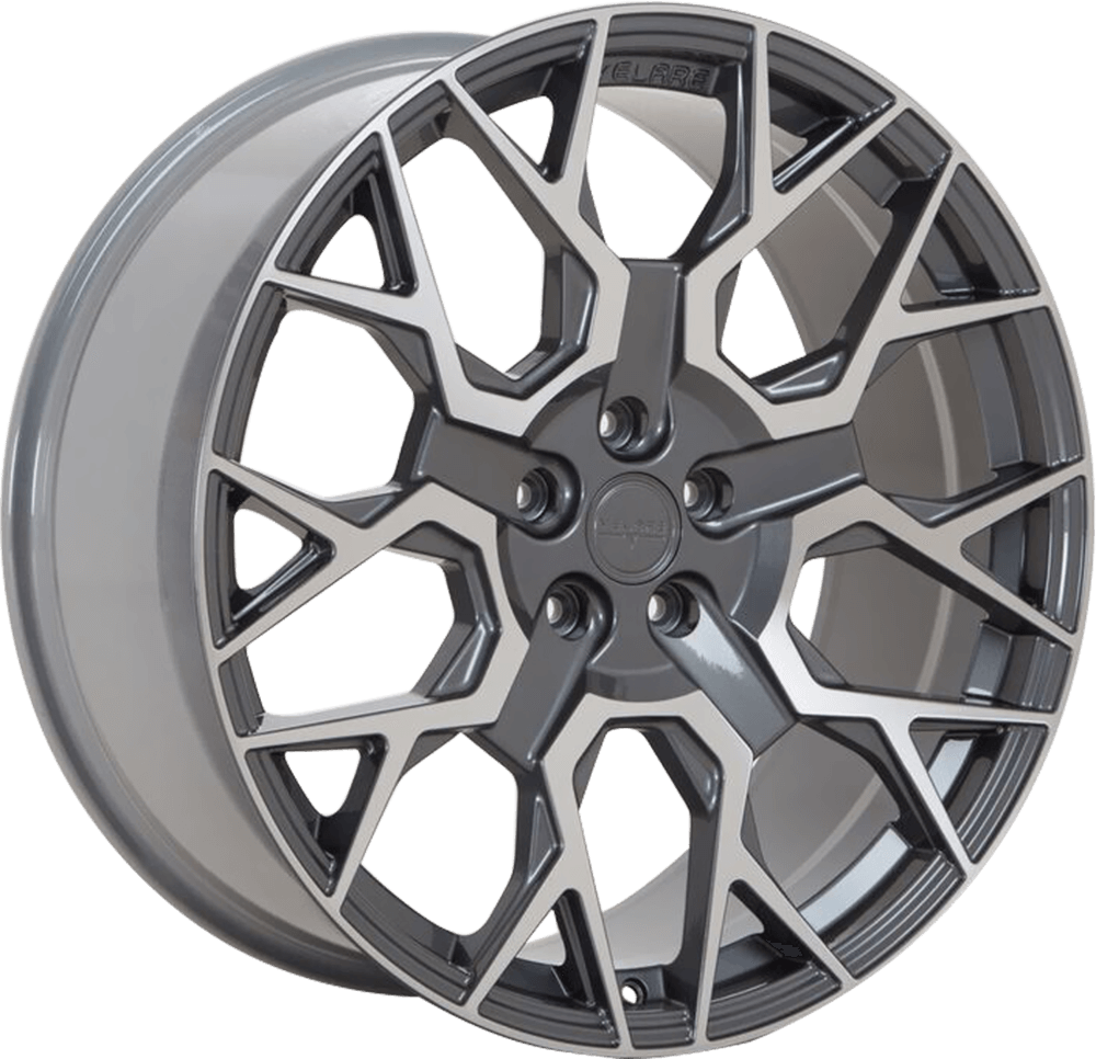 VELARE VLR02 - Platinum Grey Machined Face alloy wheel