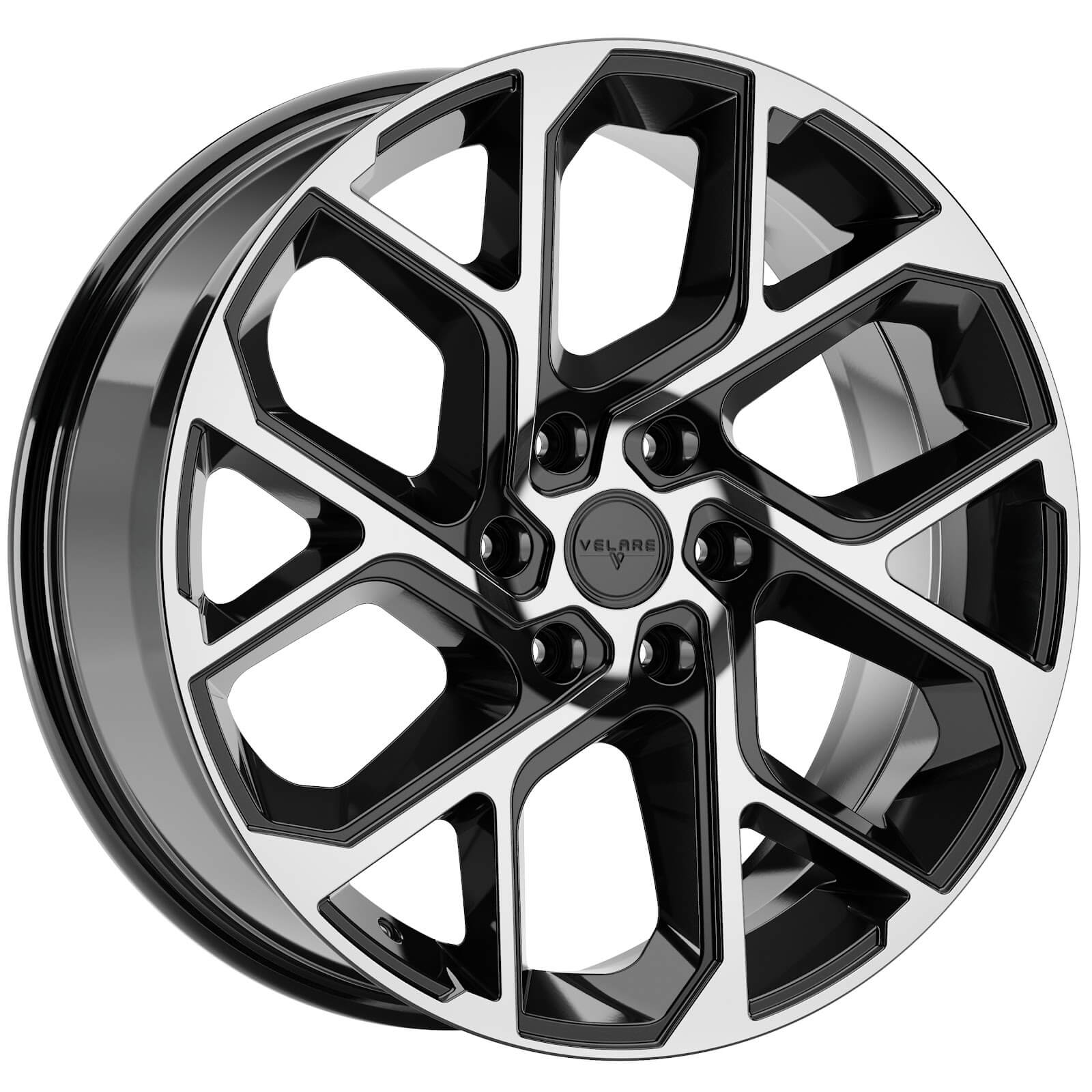 VELARE VLR-6S Diamond Black Machined Face Alloy Wheels