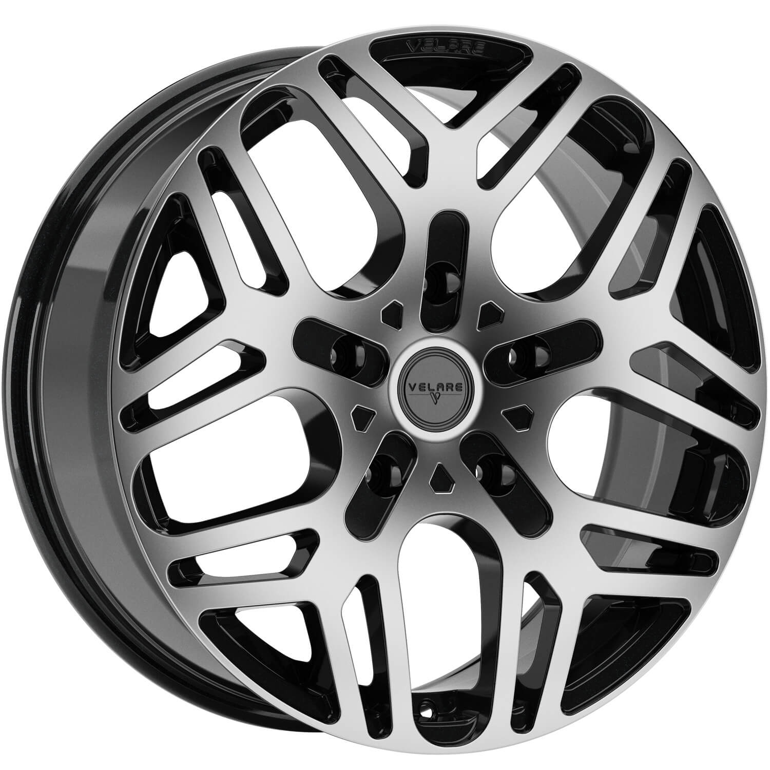 VELARE VLR-T2 Diamond Black Machined Face Alloy Wheels