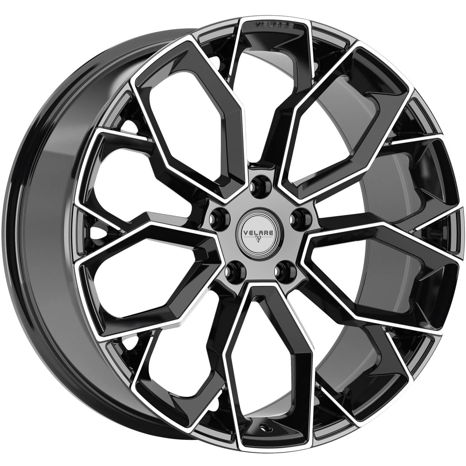 VELARE VLR15 Diamond Black Machined Face Alloy Wheels