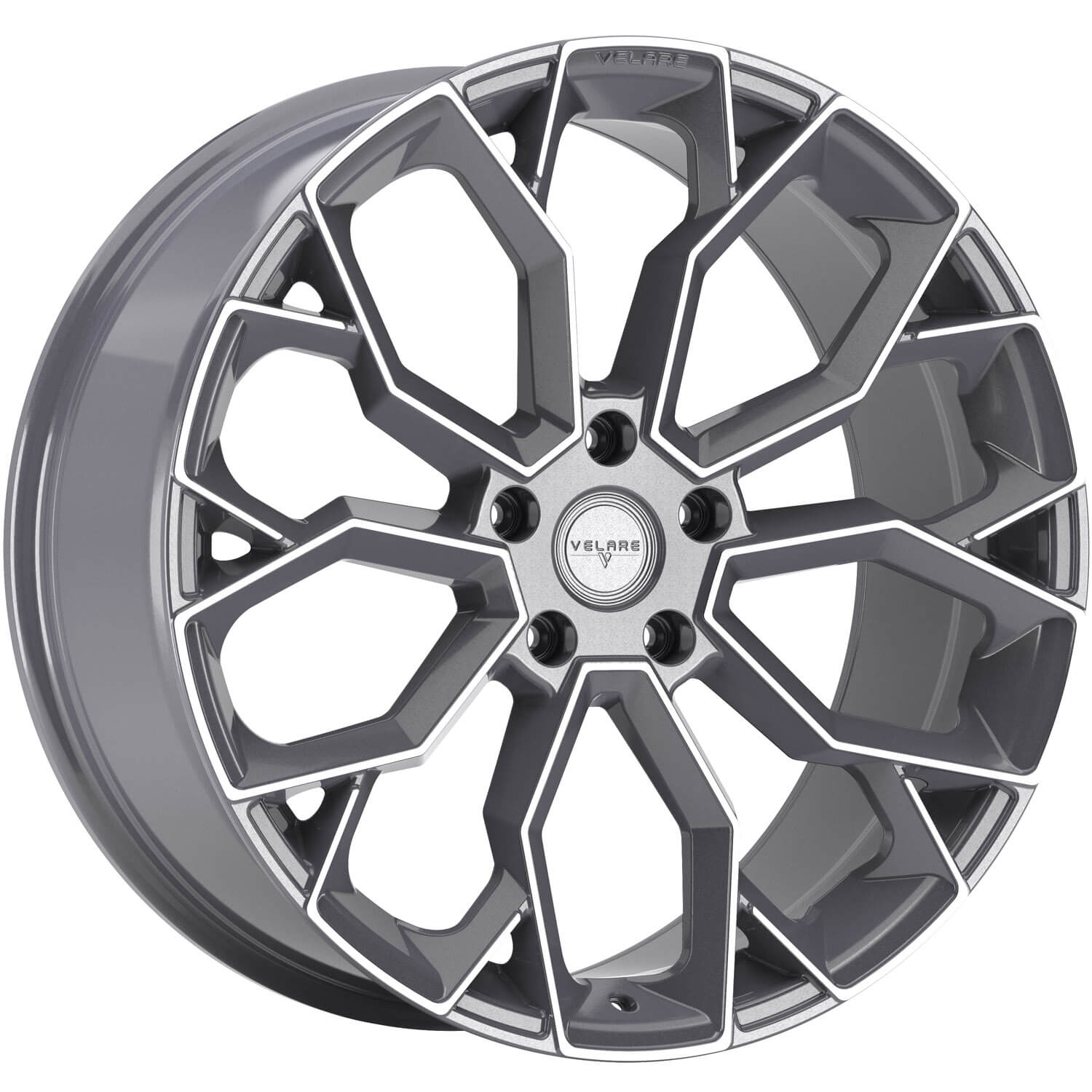 VELARE VLR15 Platinum Grey Machined Face Alloy Wheels
