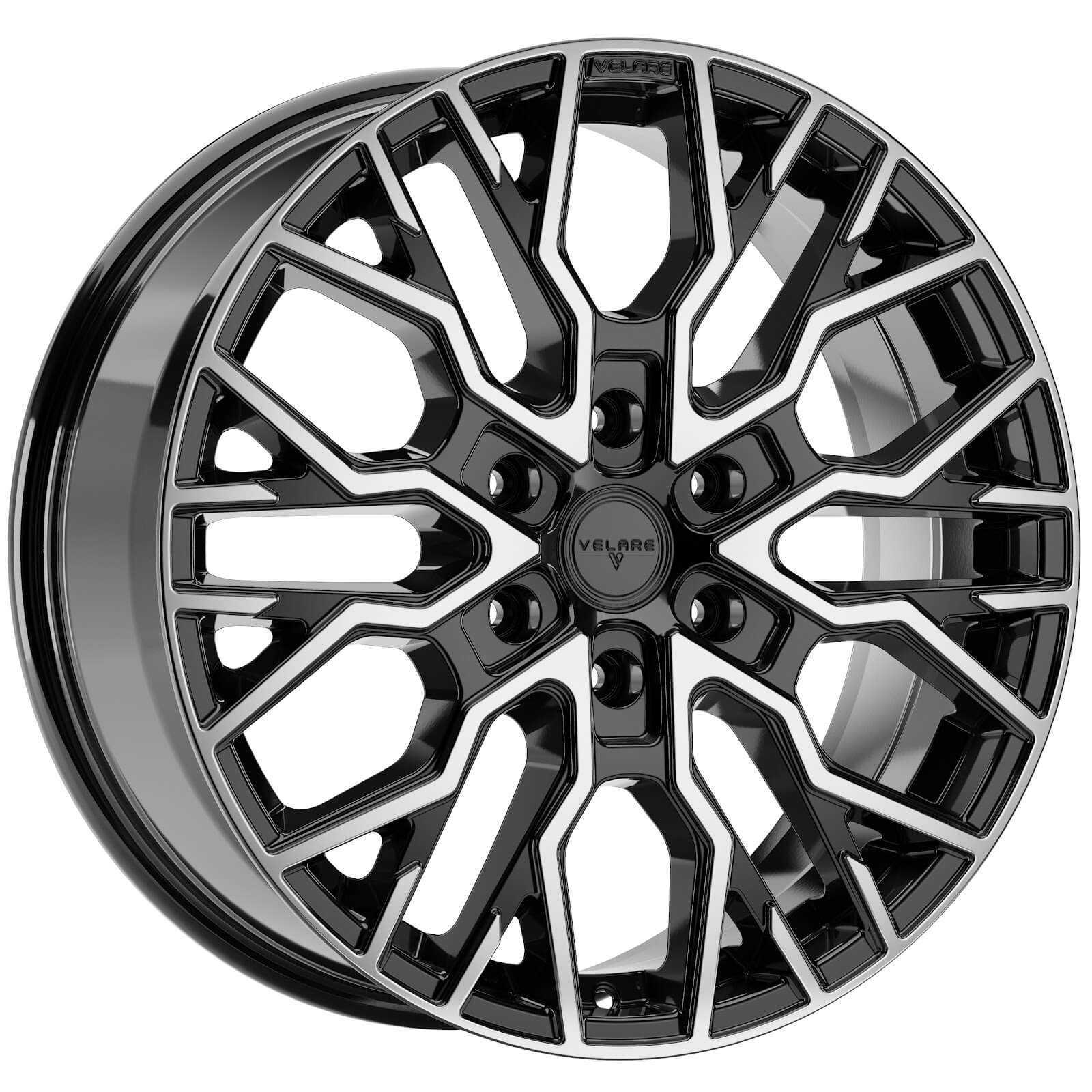 VELARE VLR-6T Diamond Black Machined Face Alloy Wheels