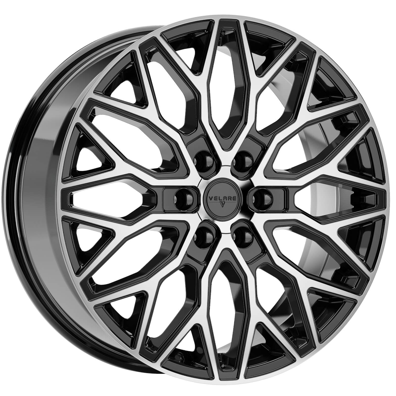 VELARE VLR-6V Diamond Black Machined Face Alloy Wheels
