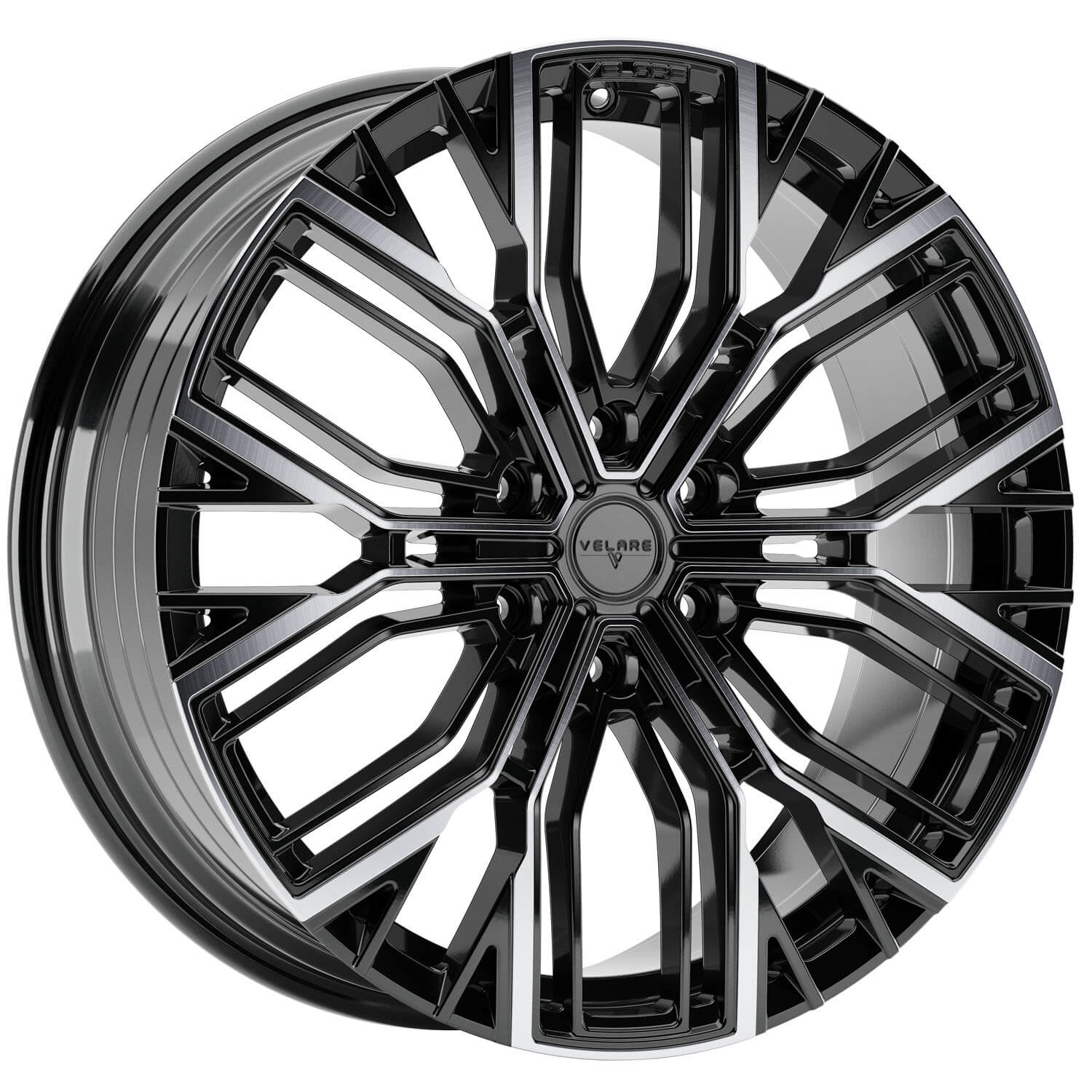 VELARE VLR-6C Diamond Black Machined Face Alloy Wheels