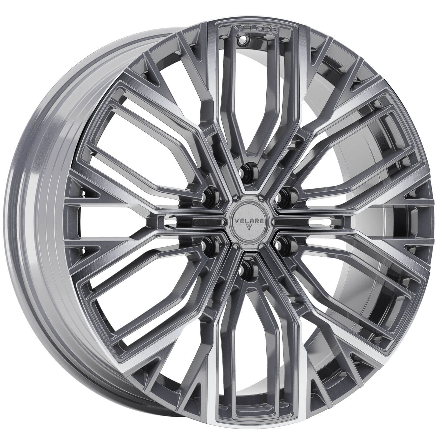 VELARE VLR-6C Platinum Grey Machined Face Alloy Wheels