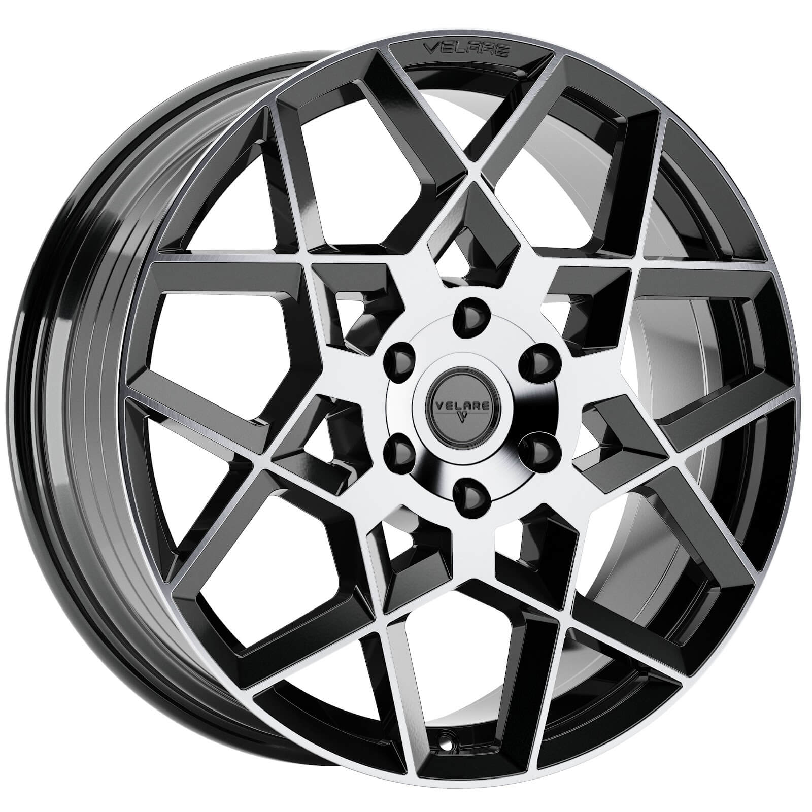 VELARE VLR-6X Diamond Black Machined Face Alloy Wheels