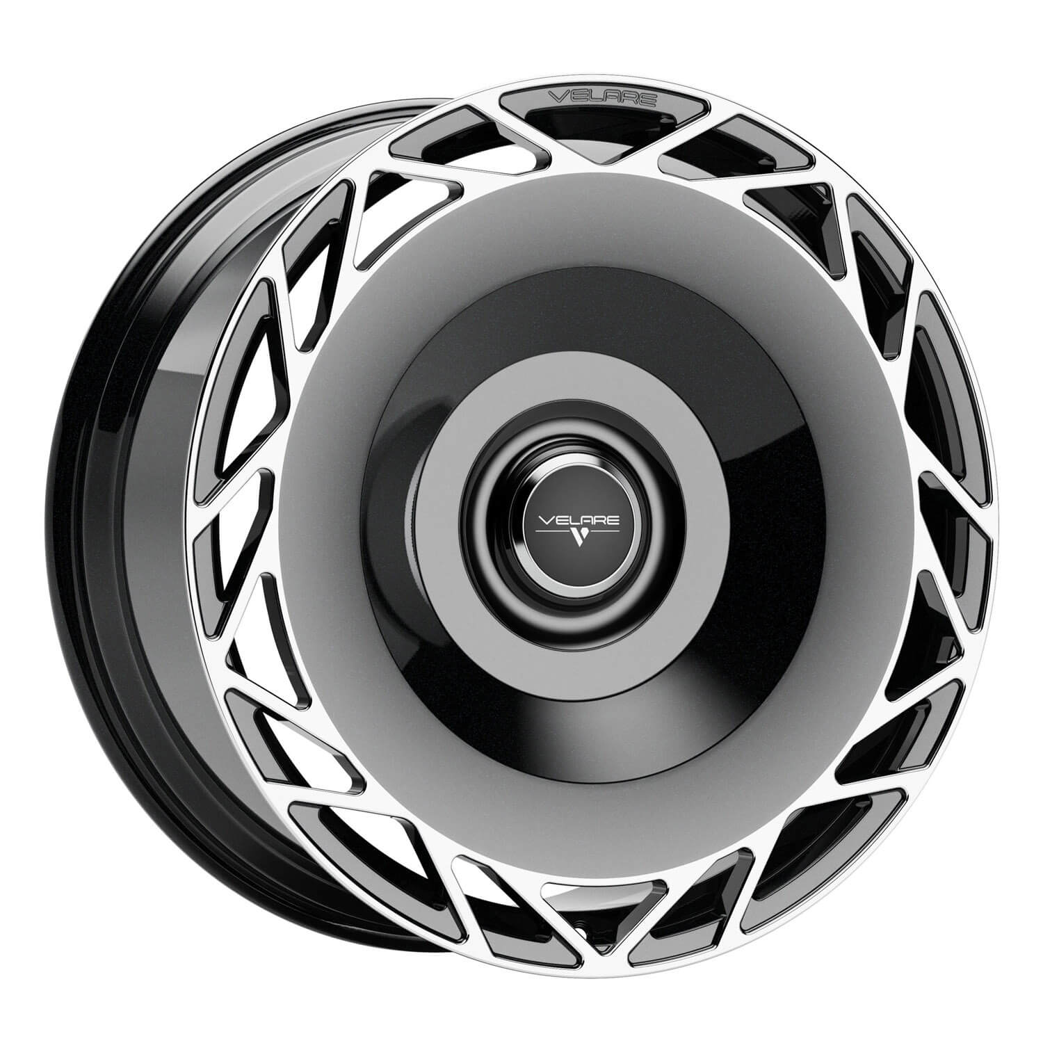 VELARE VLR-F1 Diamond Black Machined Face Alloy Wheels