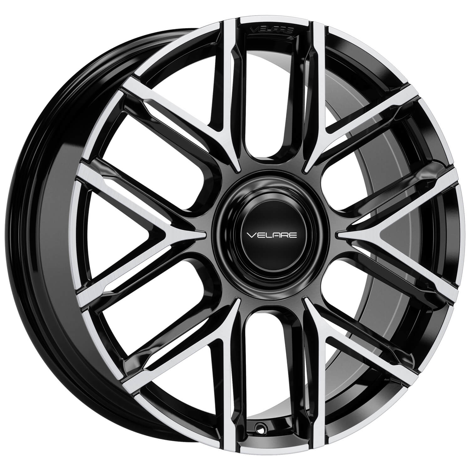VELARE VLR-6F Diamond Black Machined Face Alloy Wheels