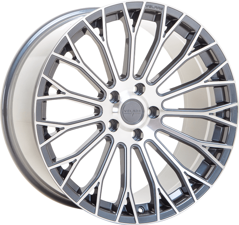 VELARE VLR12 - Platinum Grey Machined Face alloy wheel