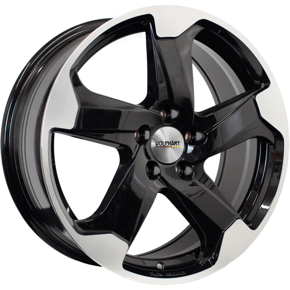 Wolfhart Flowformed Genesis 2 Alloy Wheel 20" x 9" ET38 Gloss Black Polished Face