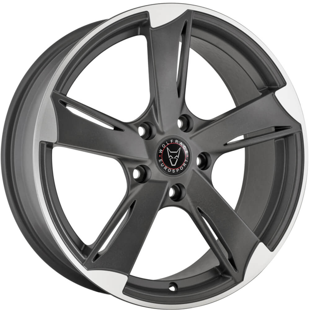 Wolfhart Genesis - Matt Gunmetal / Polished alloy wheel