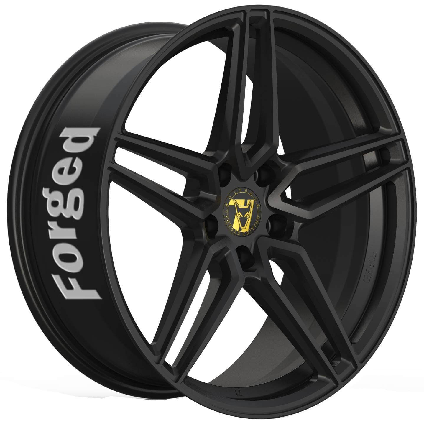Wolfrace 71 Forged Edition Talon Forged - Satin Raven Black alloy wheel