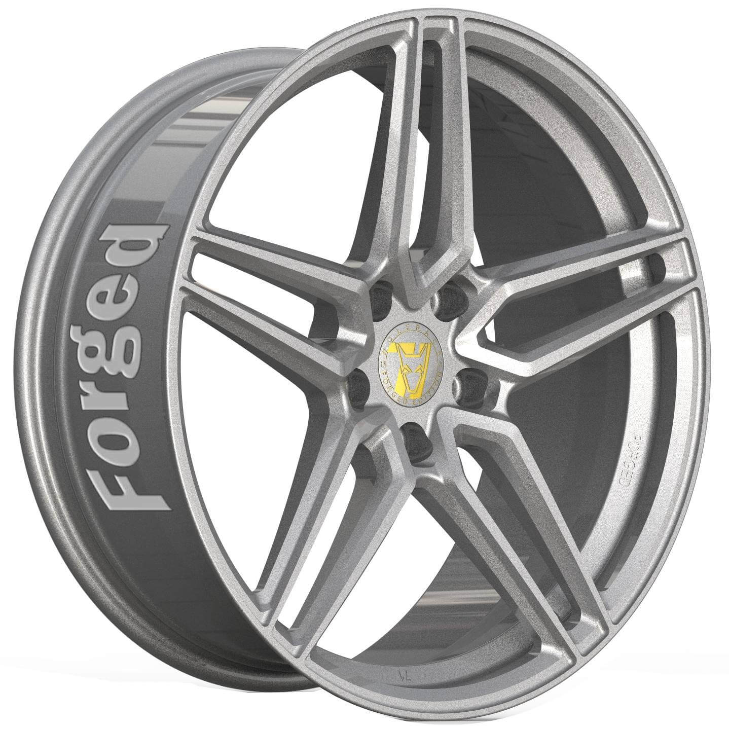 Wolfrace 71 Forged Edition Talon Forged - Urban Chrome Polished alloy wheel