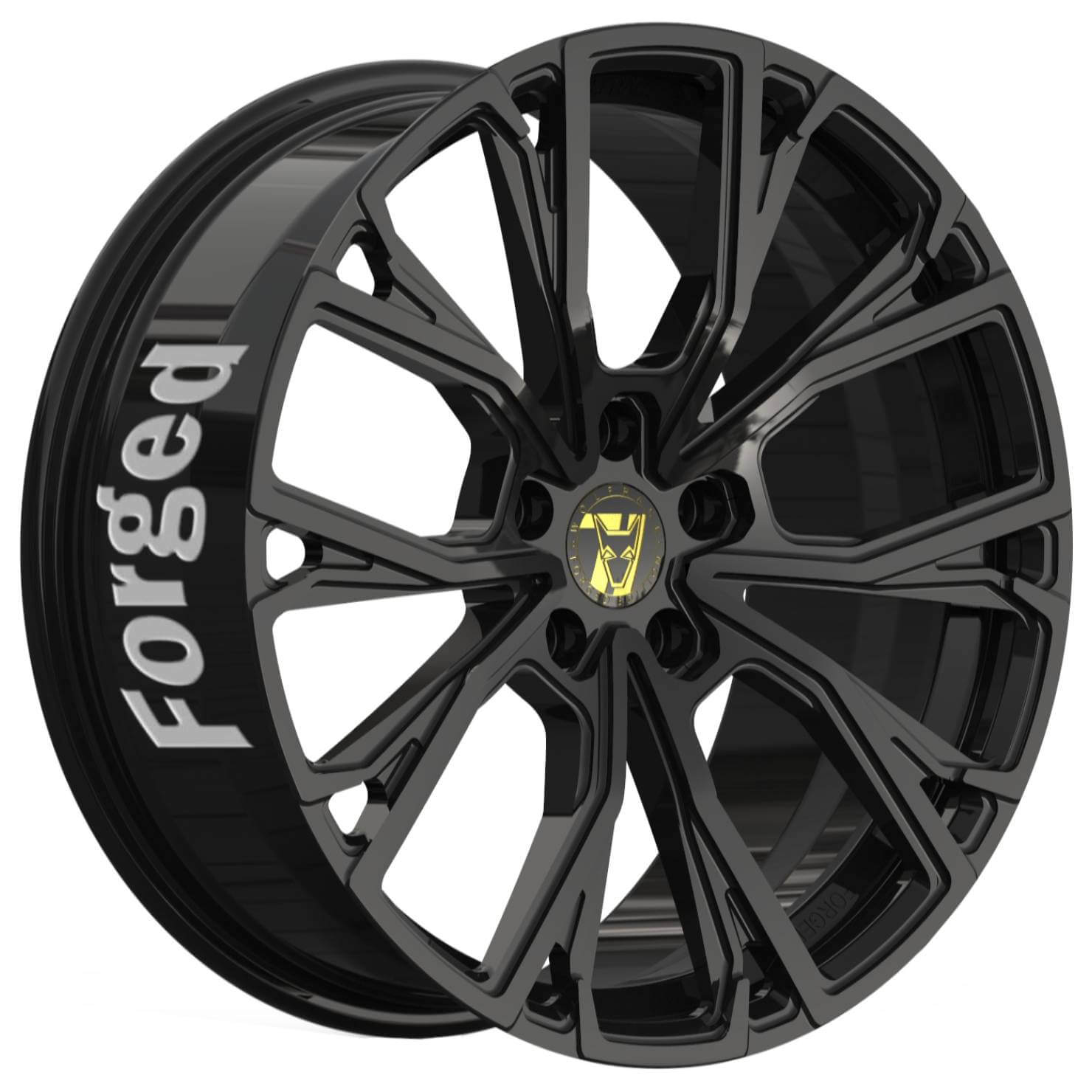 Wolfrace 71 Forged Edition Matrix Forged - Gloss Raven Black alloy wheel