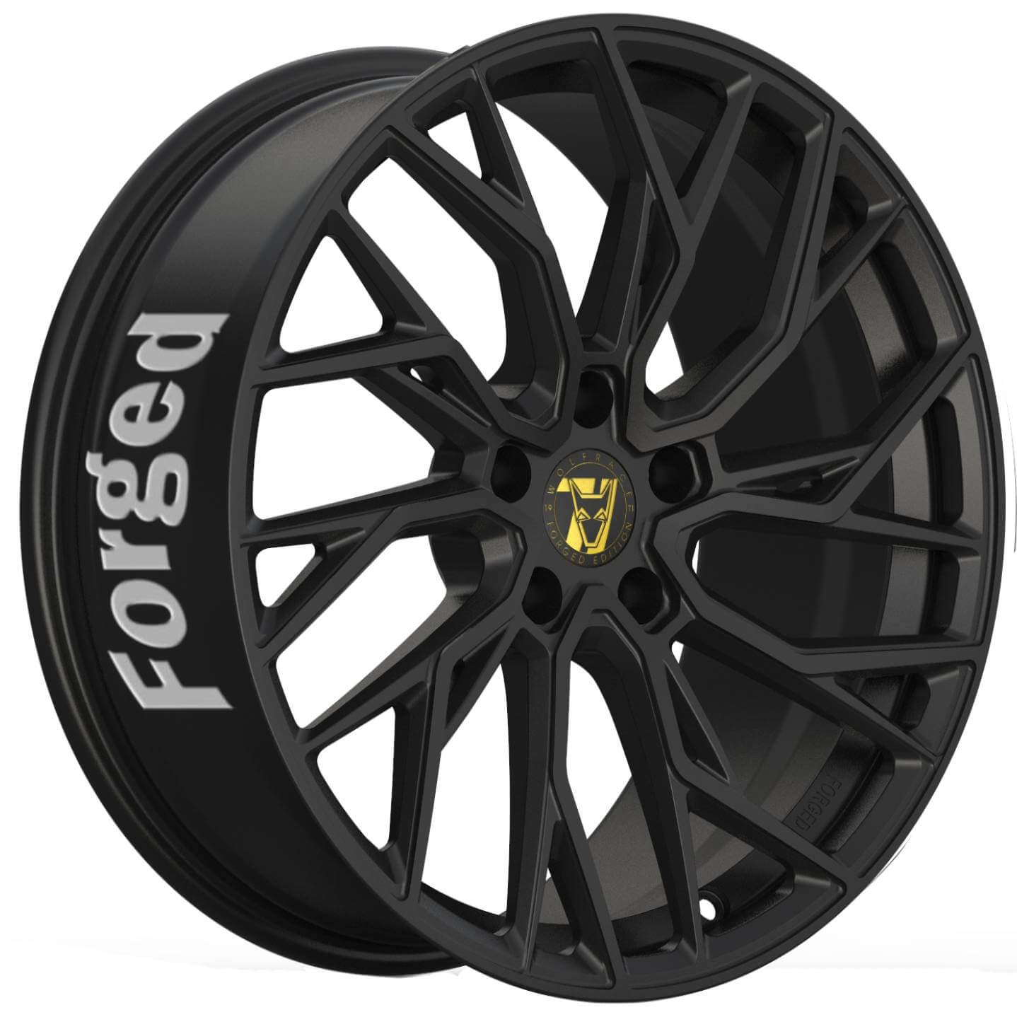Wolfrace 71 Forged Edition Voodoo Forged - Satin Raven Black alloy wheel