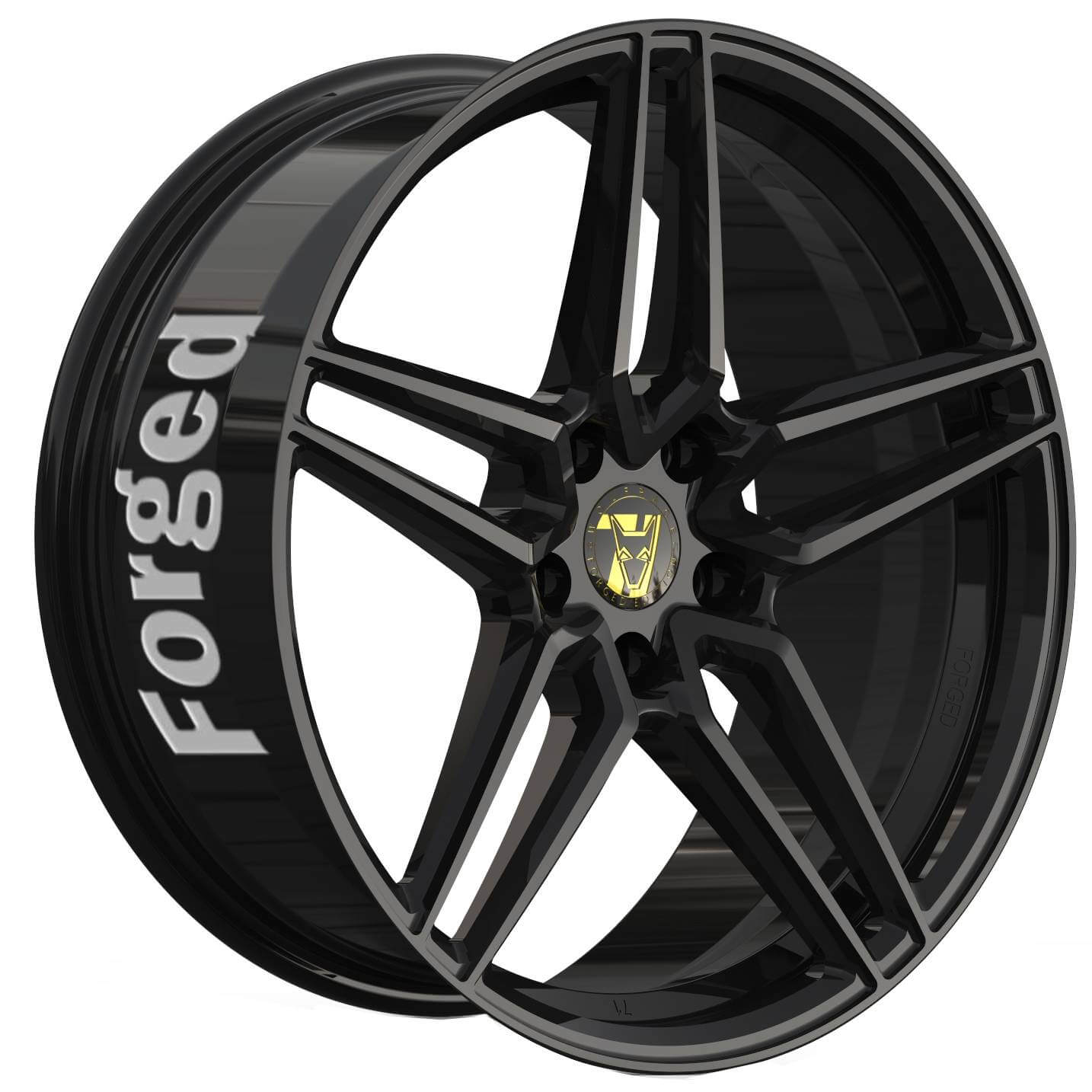 Wolfrace 71 Forged Edition Talon Forged - Gloss Raven Black alloy wheel