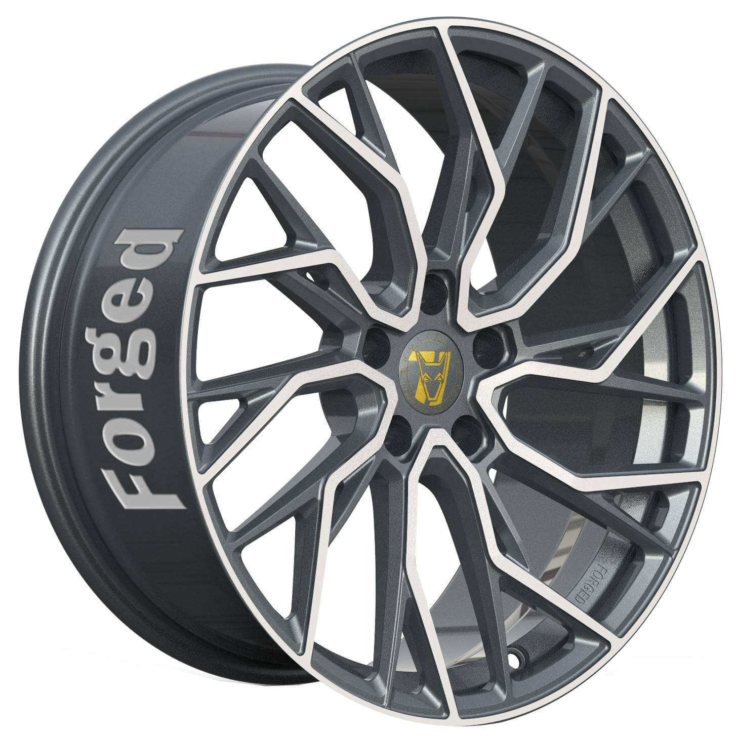 Wolfrace 71 Forged Edition Voodoo Forged - Titanium Polished alloy wheel