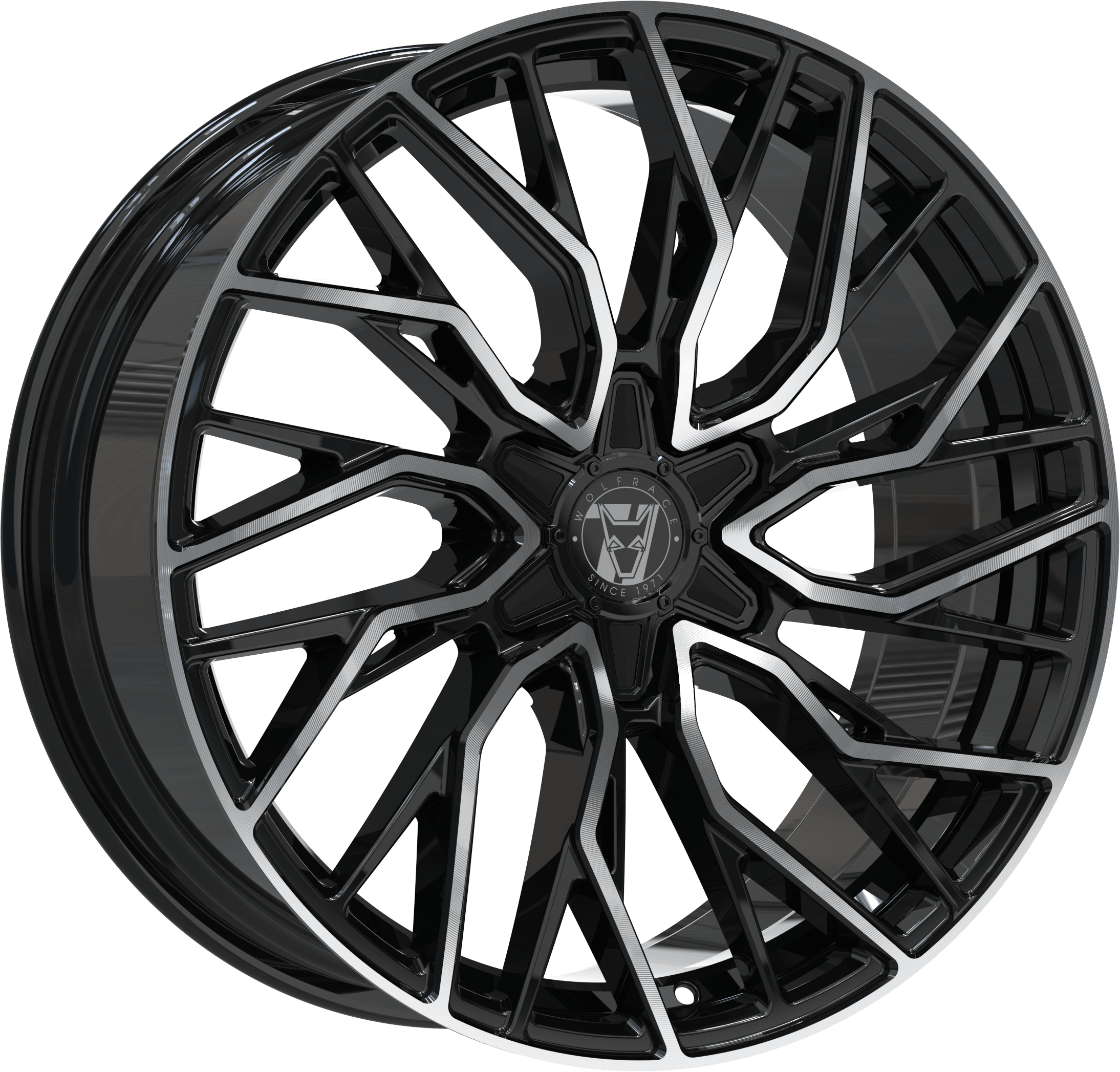 Wolfrace 71 Voodoo GT6 Gloss Raven Black Polished Wolfrace