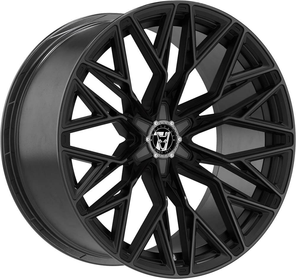 Wolfrace 71 Wolfsburg GT6 - Gloss Raven Black alloy wheel