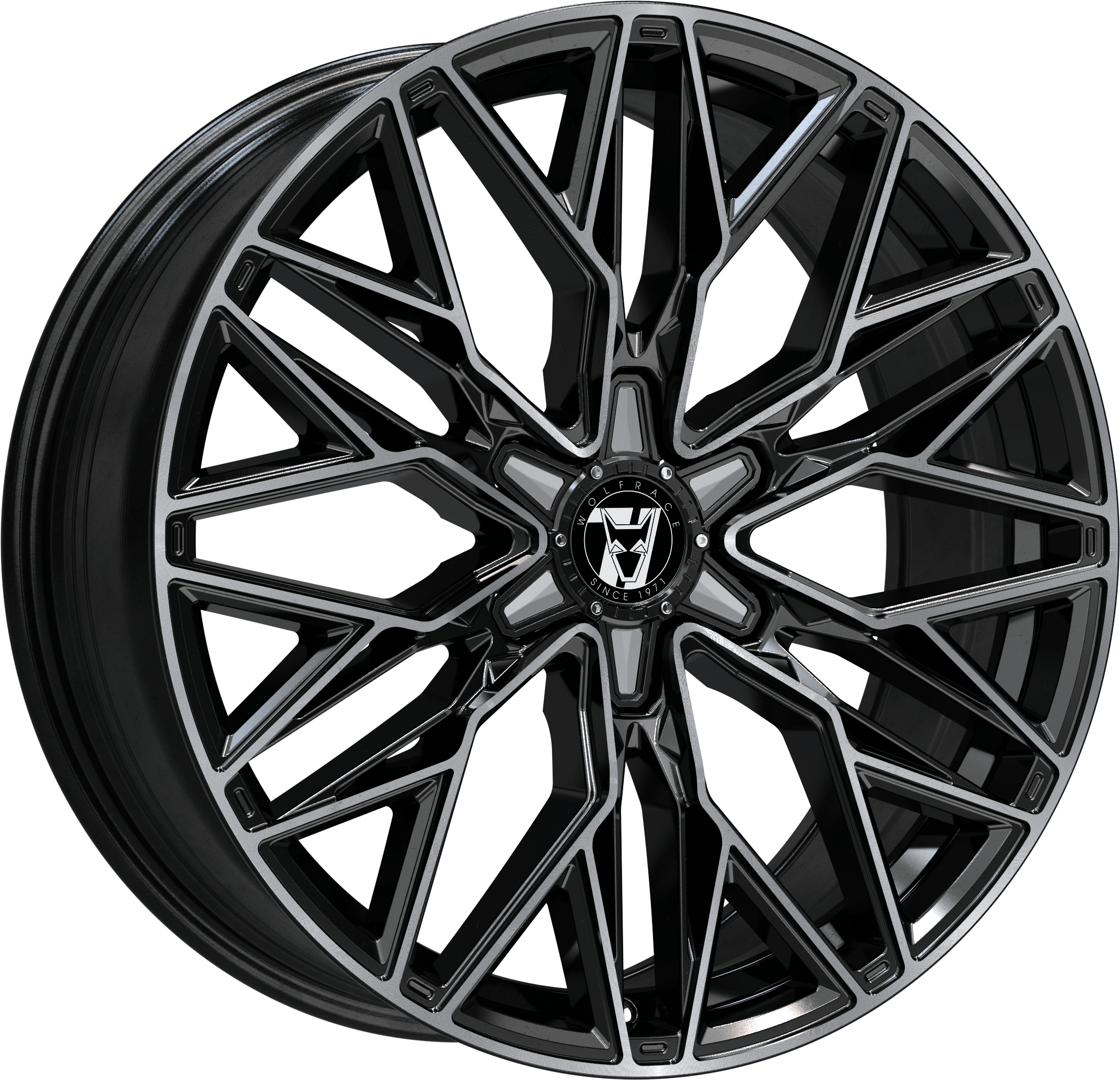 Wolfrace 71 Wolfsburg GT6 Gloss Raven Black Polished Wolfrace