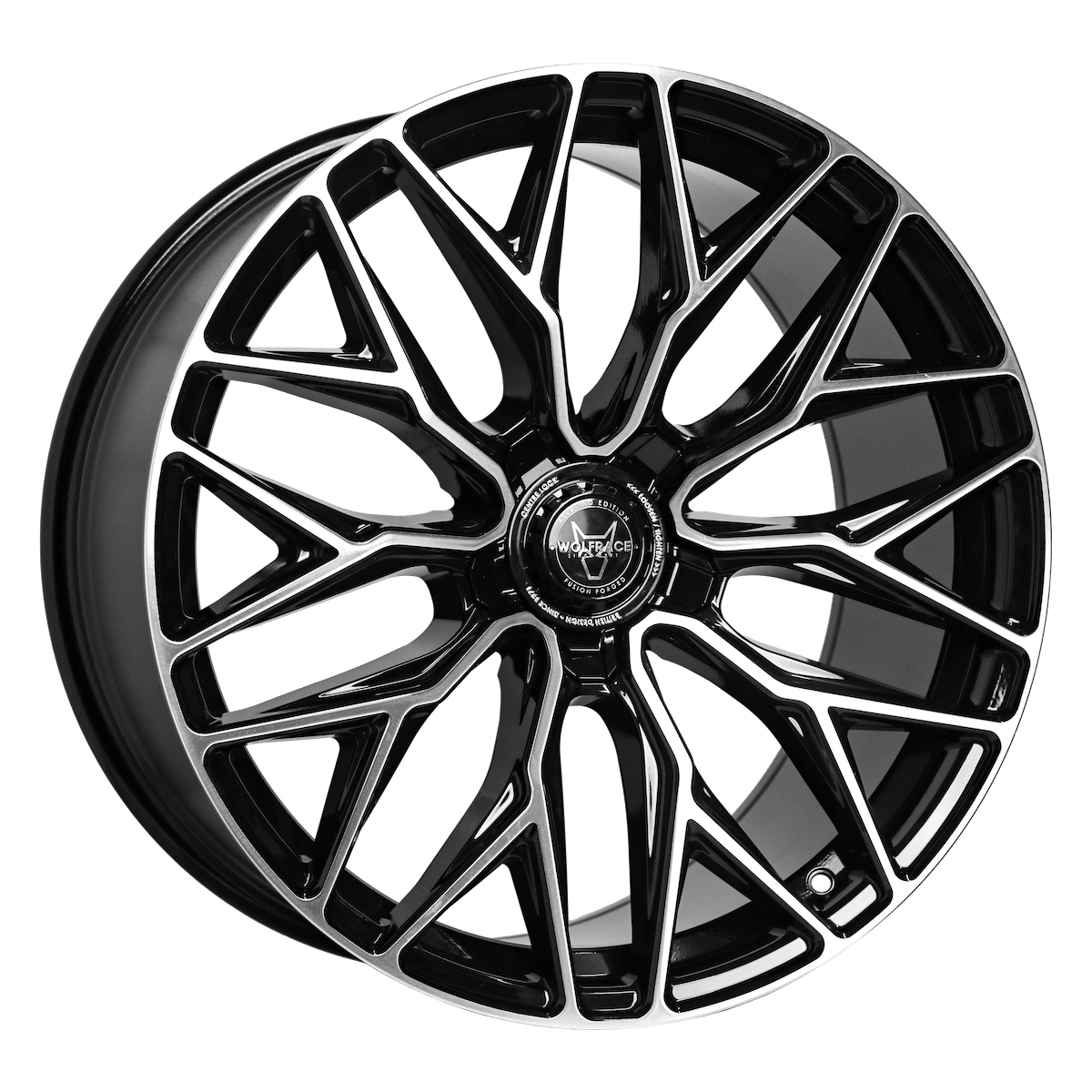 Wolfrace 71 Wolfsburg GTR Allroad Gloss Raven Black Polished Alloy Wheels