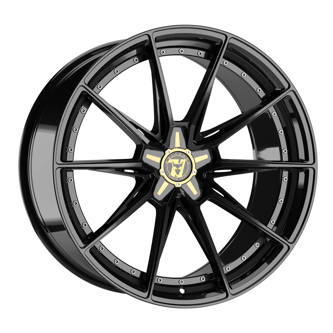 Wolfrace 71 Urban Racer - Gloss Raven Black alloy wheel