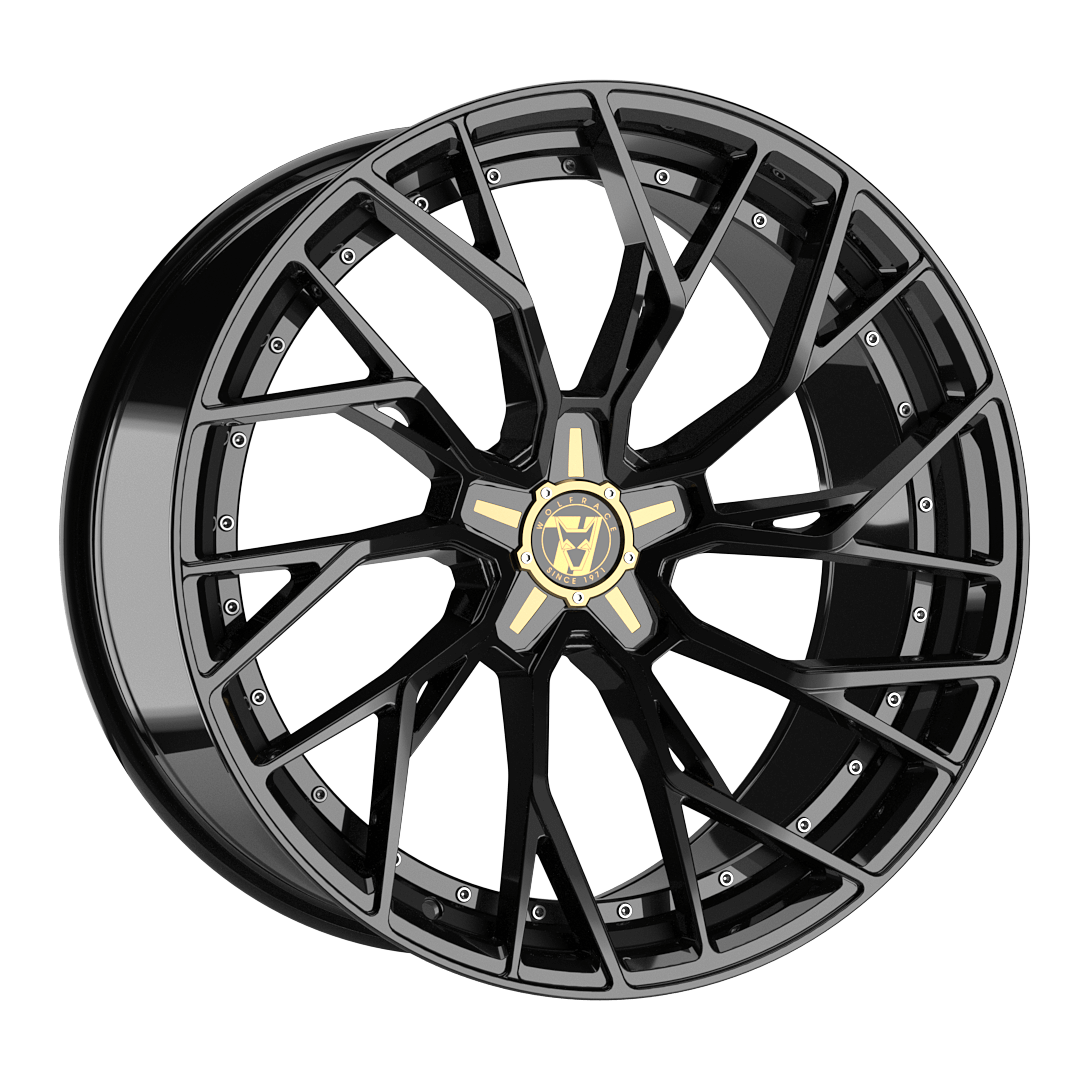 Wolfrace 71 Voodoo - Gloss Raven Black alloy wheel