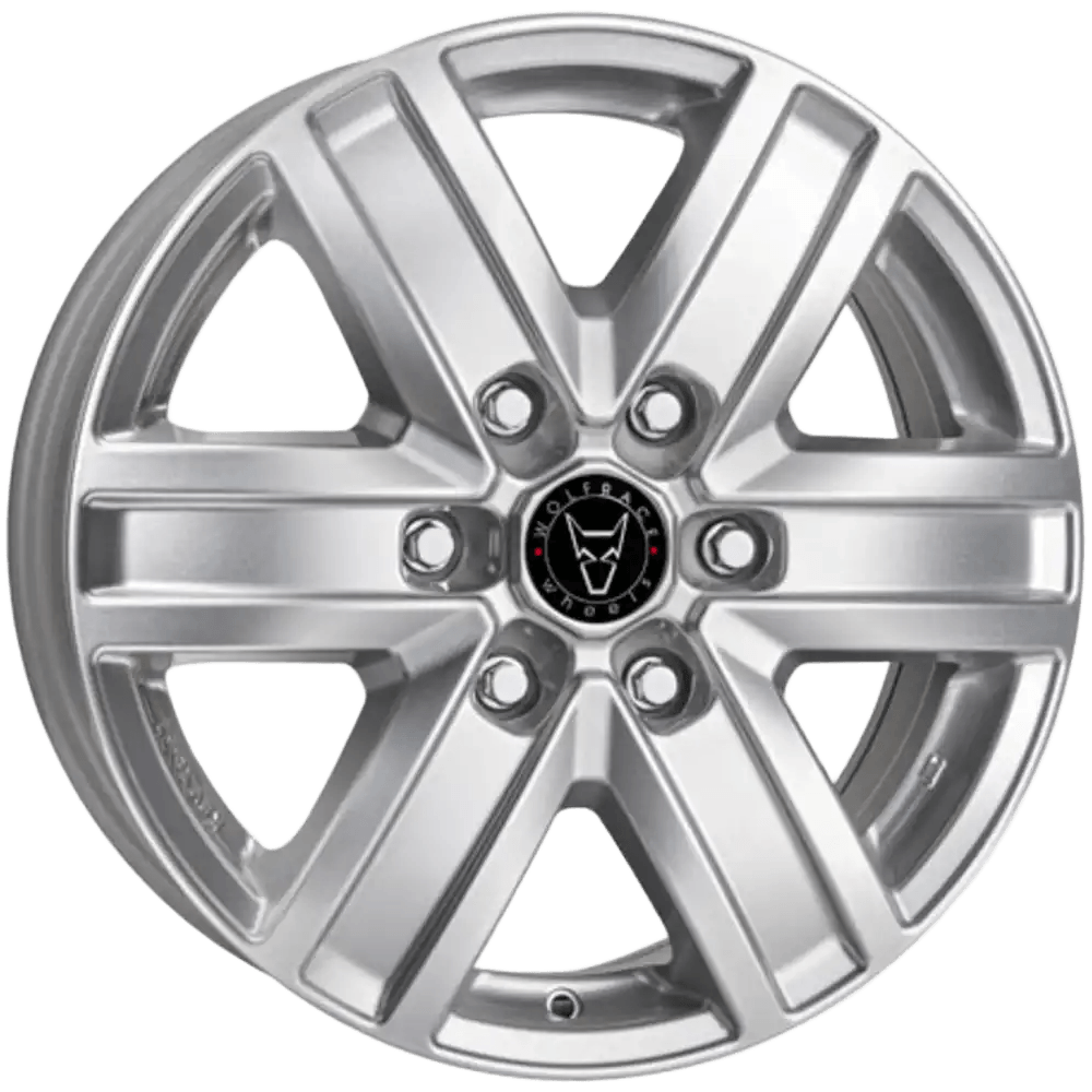 Wolfrace Eurosport Tuv Transporter Alloy Wheel 16" x 6.5" ET50 Silver