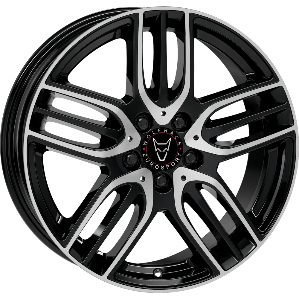 Wolfrace Eurosport TUV M14-E Diamond Black Grey Polished Wolfrace